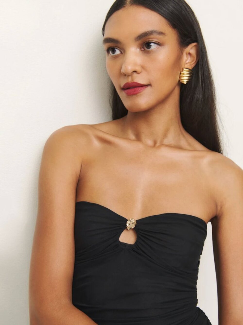 Reformation Myra Knit Top Black - Size S